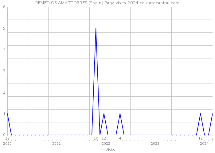 REMEDIOS AMATTORRES (Spain) Page visits 2024 