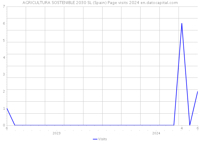 AGRICULTURA SOSTENIBLE 2030 SL (Spain) Page visits 2024 