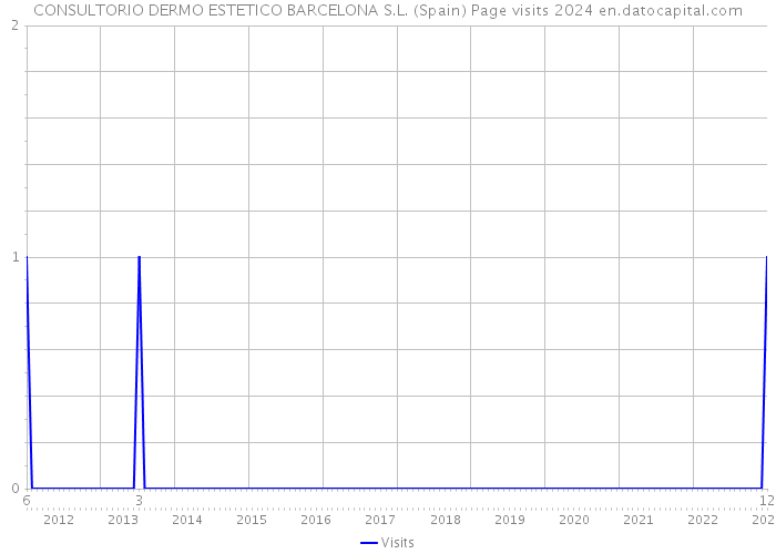 CONSULTORIO DERMO ESTETICO BARCELONA S.L. (Spain) Page visits 2024 