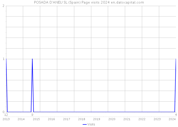 POSADA D'ANEU SL (Spain) Page visits 2024 