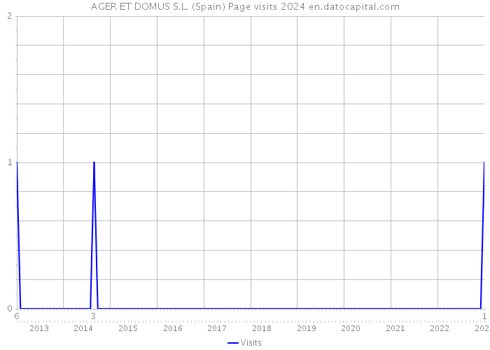 AGER ET DOMUS S.L. (Spain) Page visits 2024 