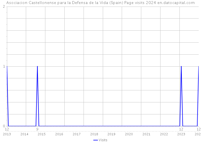 Asociacion Castellonense para la Defensa de la Vida (Spain) Page visits 2024 