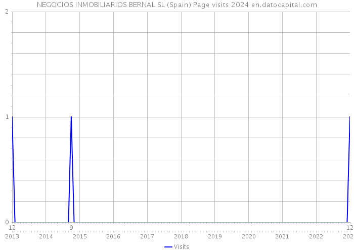 NEGOCIOS INMOBILIARIOS BERNAL SL (Spain) Page visits 2024 