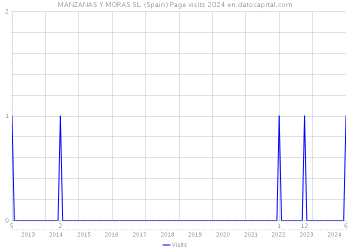 MANZANAS Y MORAS SL. (Spain) Page visits 2024 