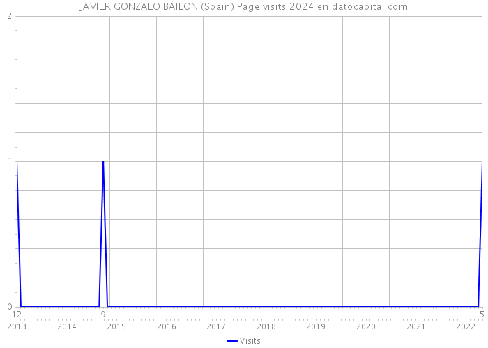 JAVIER GONZALO BAILON (Spain) Page visits 2024 