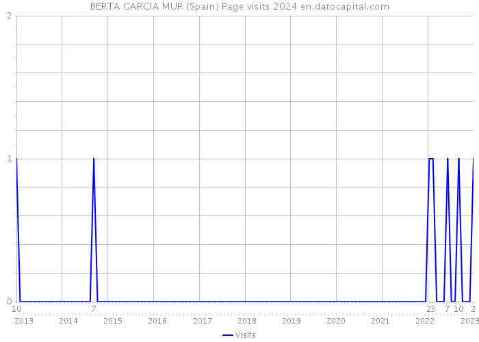 BERTA GARCIA MUR (Spain) Page visits 2024 