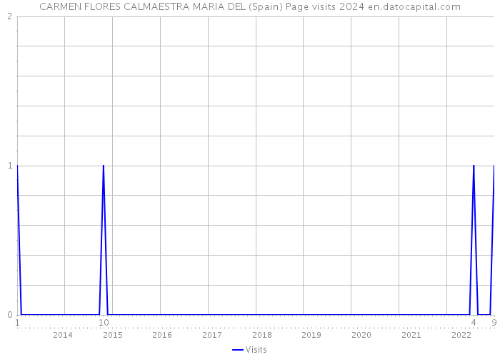 CARMEN FLORES CALMAESTRA MARIA DEL (Spain) Page visits 2024 