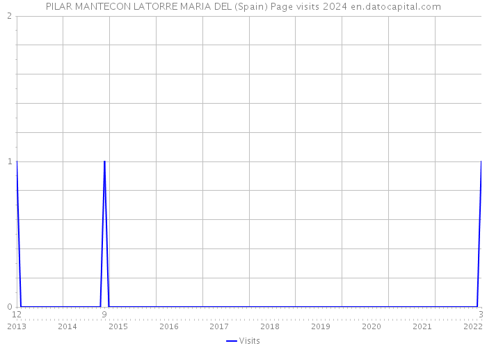 PILAR MANTECON LATORRE MARIA DEL (Spain) Page visits 2024 