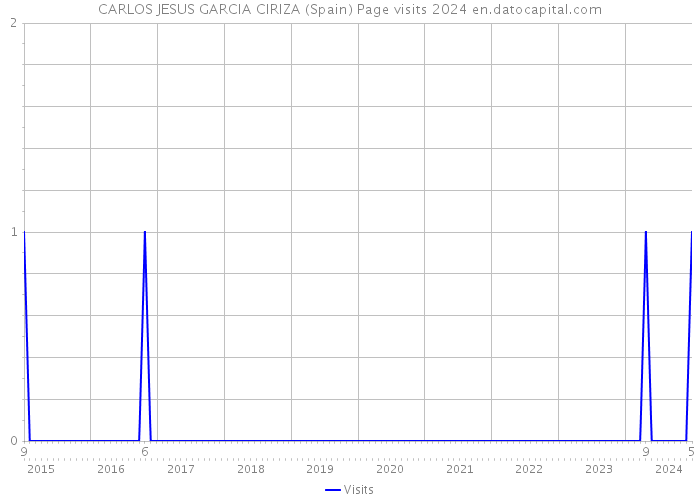 CARLOS JESUS GARCIA CIRIZA (Spain) Page visits 2024 