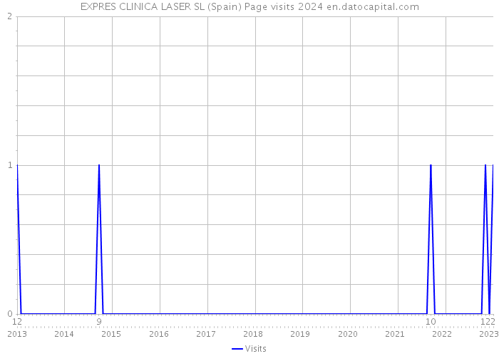 EXPRES CLINICA LASER SL (Spain) Page visits 2024 