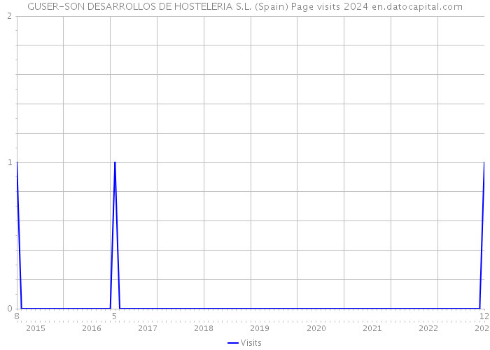 GUSER-SON DESARROLLOS DE HOSTELERIA S.L. (Spain) Page visits 2024 
