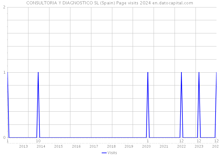 CONSULTORIA Y DIAGNOSTICO SL (Spain) Page visits 2024 