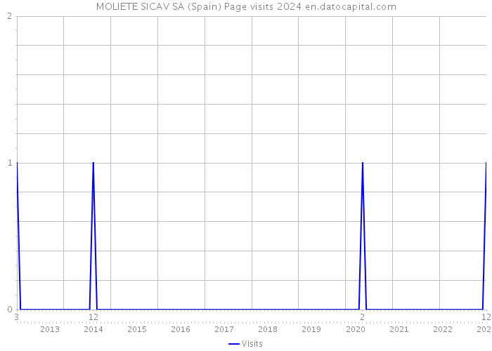 MOLIETE SICAV SA (Spain) Page visits 2024 