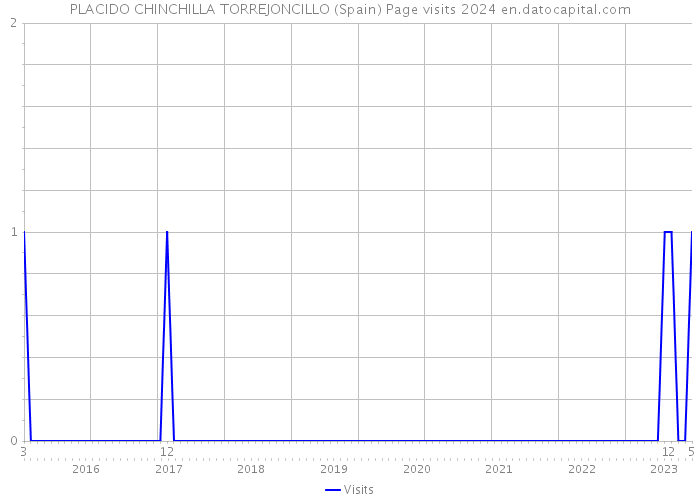 PLACIDO CHINCHILLA TORREJONCILLO (Spain) Page visits 2024 