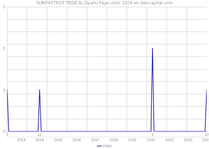 SUMINISTROS TEIDE SL (Spain) Page visits 2024 