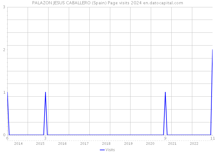 PALAZON JESUS CABALLERO (Spain) Page visits 2024 