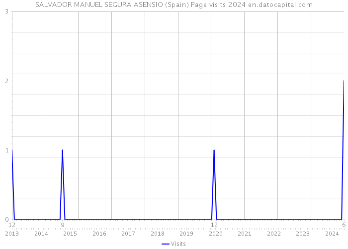 SALVADOR MANUEL SEGURA ASENSIO (Spain) Page visits 2024 