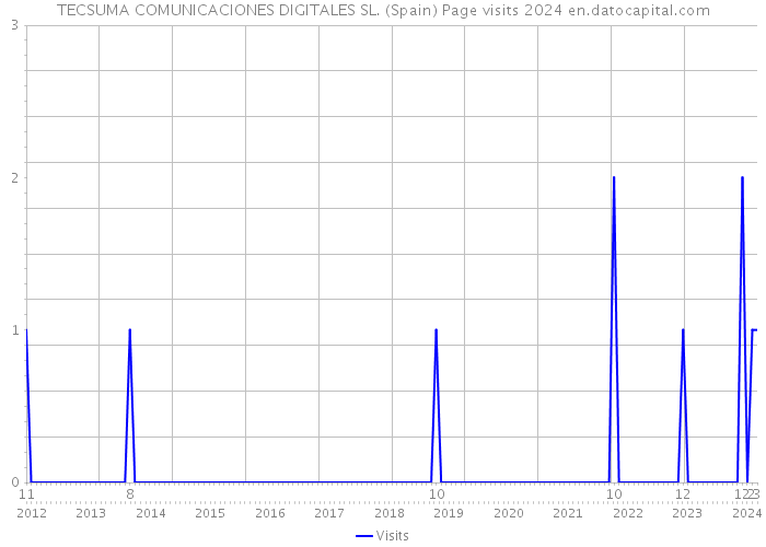 TECSUMA COMUNICACIONES DIGITALES SL. (Spain) Page visits 2024 
