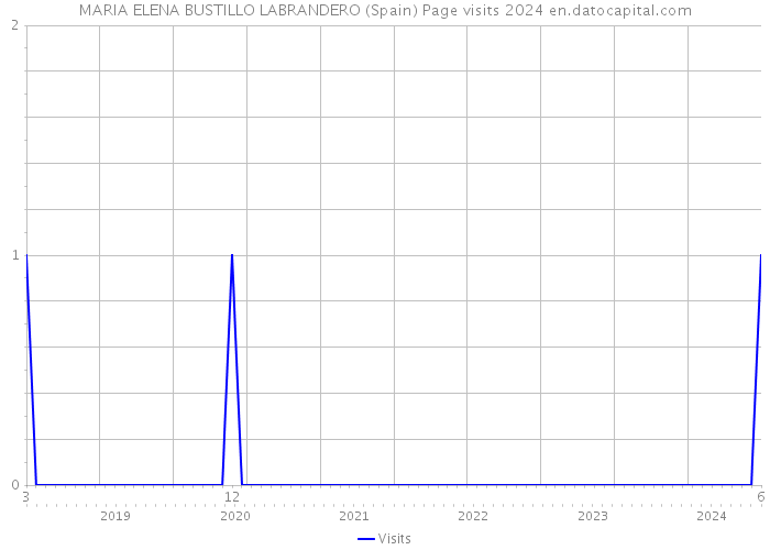 MARIA ELENA BUSTILLO LABRANDERO (Spain) Page visits 2024 