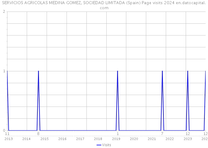 SERVICIOS AGRICOLAS MEDINA GOMEZ, SOCIEDAD LIMITADA (Spain) Page visits 2024 