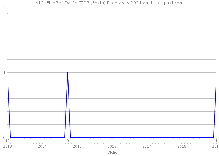 MIGUEL ARANDA PASTOR (Spain) Page visits 2024 