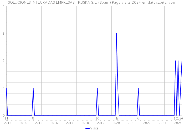 SOLUCIONES INTEGRADAS EMPRESAS TRUSKA S.L. (Spain) Page visits 2024 