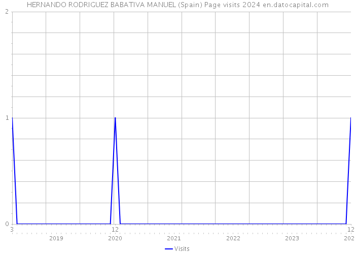 HERNANDO RODRIGUEZ BABATIVA MANUEL (Spain) Page visits 2024 