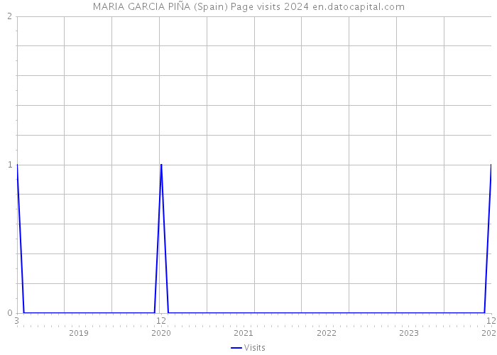 MARIA GARCIA PIÑA (Spain) Page visits 2024 