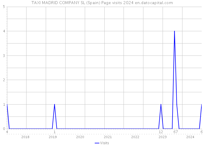 TAXI MADRID COMPANY SL (Spain) Page visits 2024 