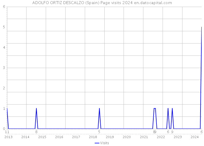 ADOLFO ORTIZ DESCALZO (Spain) Page visits 2024 