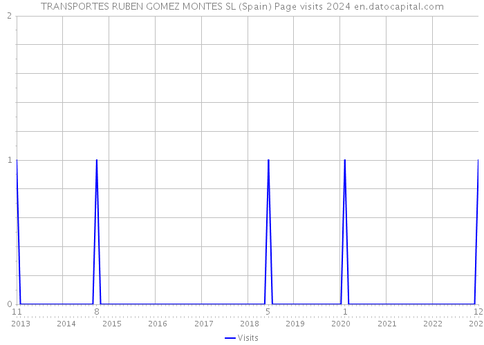 TRANSPORTES RUBEN GOMEZ MONTES SL (Spain) Page visits 2024 