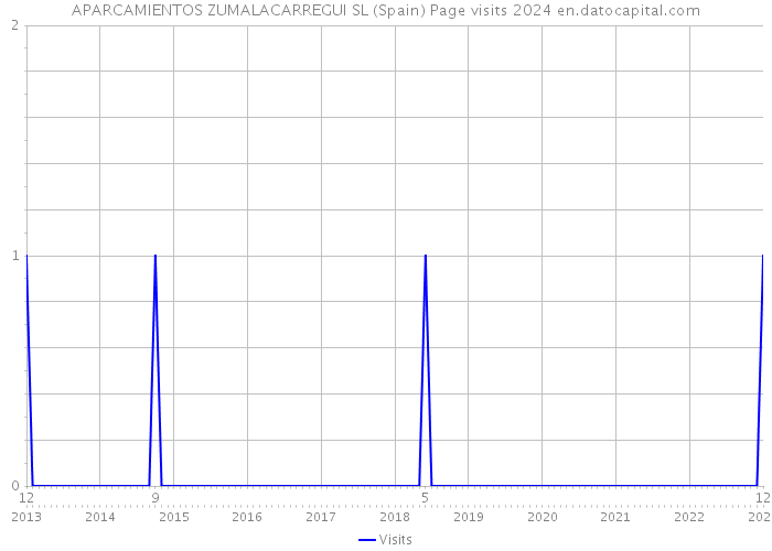 APARCAMIENTOS ZUMALACARREGUI SL (Spain) Page visits 2024 