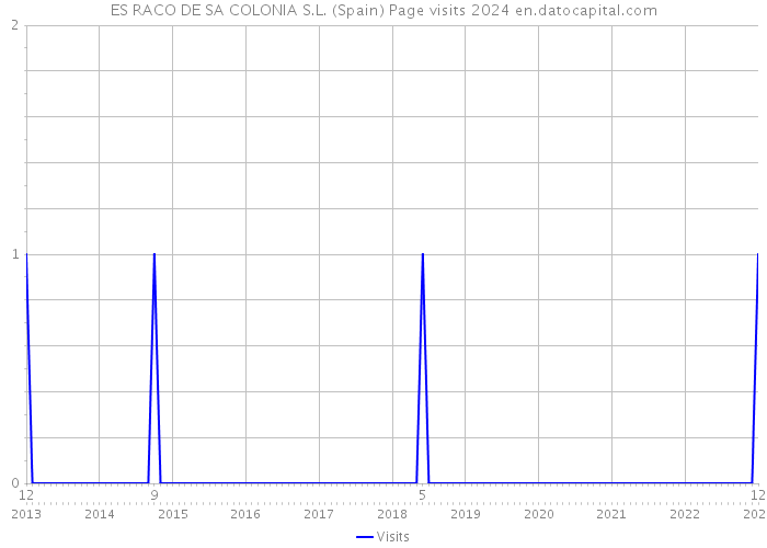ES RACO DE SA COLONIA S.L. (Spain) Page visits 2024 