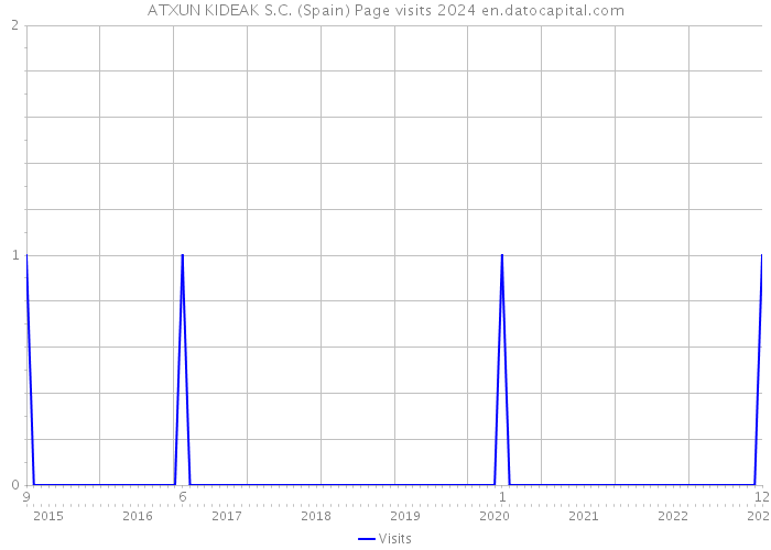 ATXUN KIDEAK S.C. (Spain) Page visits 2024 