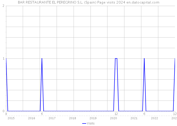 BAR RESTAURANTE EL PEREGRINO S.L. (Spain) Page visits 2024 