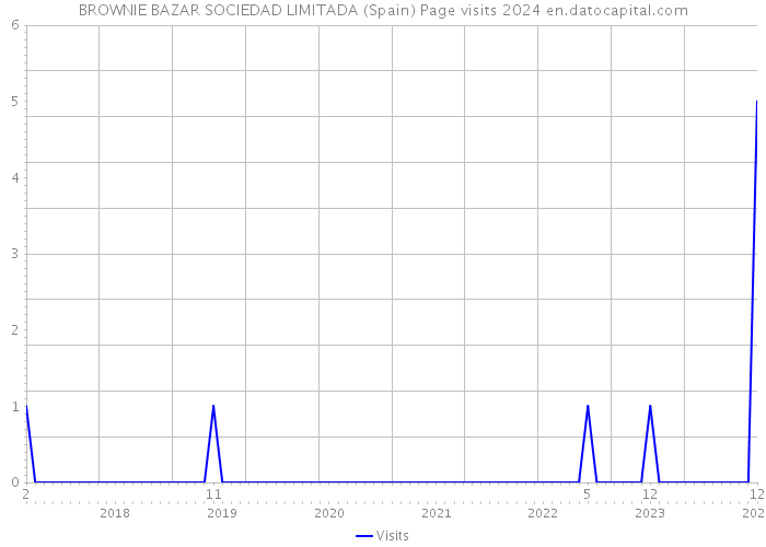 BROWNIE BAZAR SOCIEDAD LIMITADA (Spain) Page visits 2024 
