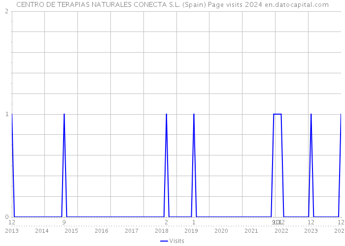 CENTRO DE TERAPIAS NATURALES CONECTA S.L. (Spain) Page visits 2024 