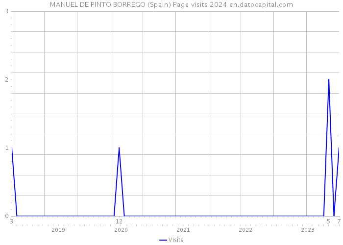 MANUEL DE PINTO BORREGO (Spain) Page visits 2024 