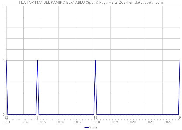 HECTOR MANUEL RAMIRO BERNABEU (Spain) Page visits 2024 