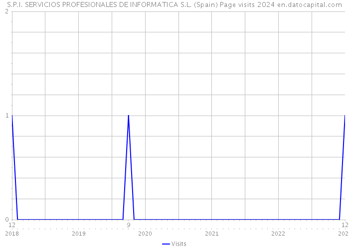 S.P.I. SERVICIOS PROFESIONALES DE INFORMATICA S.L. (Spain) Page visits 2024 