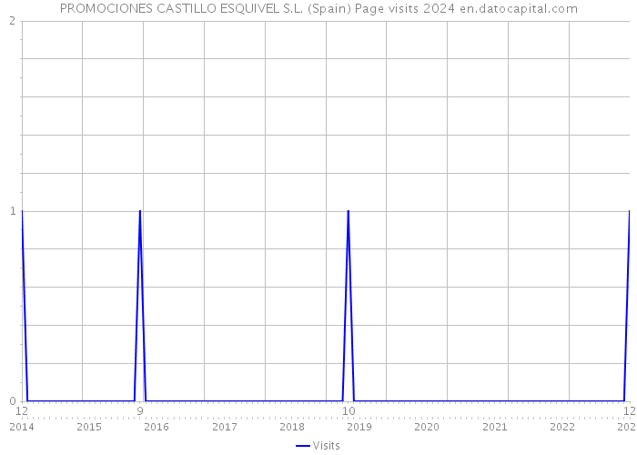 PROMOCIONES CASTILLO ESQUIVEL S.L. (Spain) Page visits 2024 