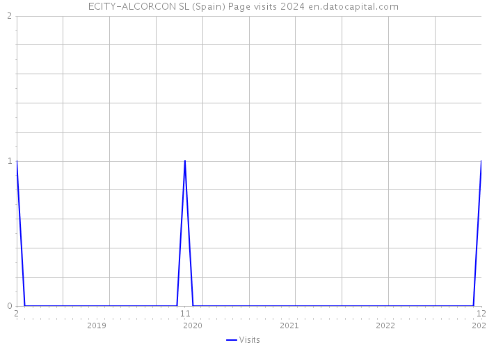 ECITY-ALCORCON SL (Spain) Page visits 2024 