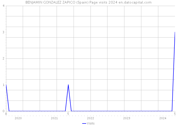 BENJAMIN GONZALEZ ZAPICO (Spain) Page visits 2024 