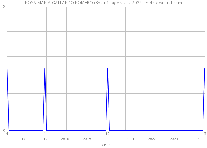 ROSA MARIA GALLARDO ROMERO (Spain) Page visits 2024 