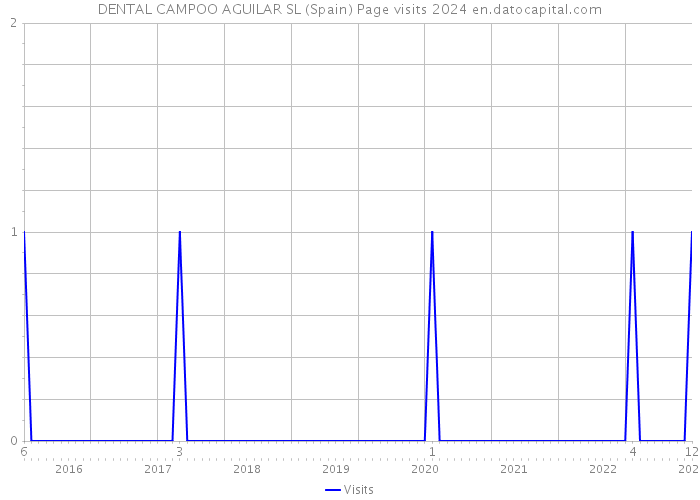 DENTAL CAMPOO AGUILAR SL (Spain) Page visits 2024 