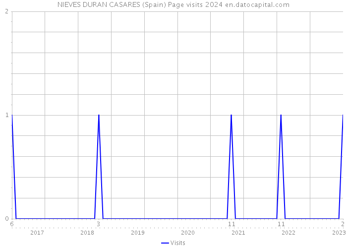 NIEVES DURAN CASARES (Spain) Page visits 2024 