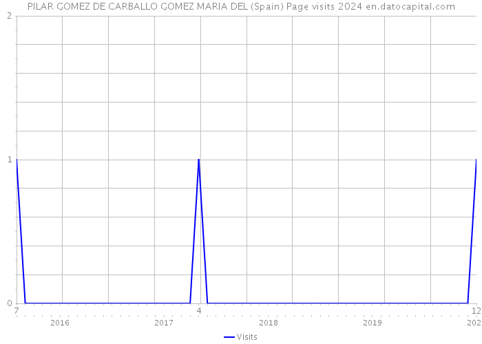 PILAR GOMEZ DE CARBALLO GOMEZ MARIA DEL (Spain) Page visits 2024 