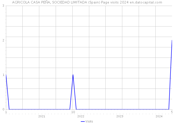 AGRICOLA CASA PEÑA, SOCIEDAD LIMITADA (Spain) Page visits 2024 