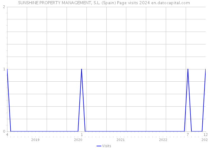 SUNSHINE PROPERTY MANAGEMENT, S.L. (Spain) Page visits 2024 