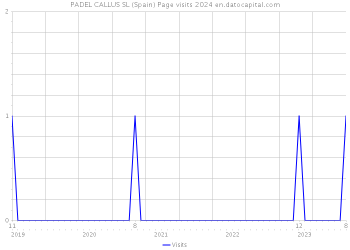 PADEL CALLUS SL (Spain) Page visits 2024 
